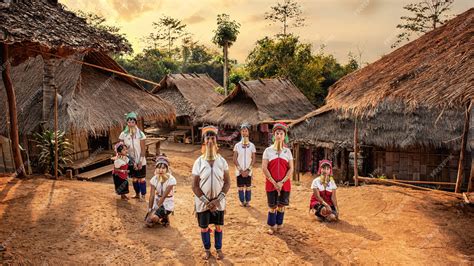 Karen Long Neck Villages in Thailand .